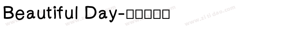Beautiful Day字体转换